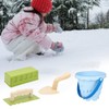 Perfeclan 4 Piece Sand Castle Building Set, Snow Brick Maker,