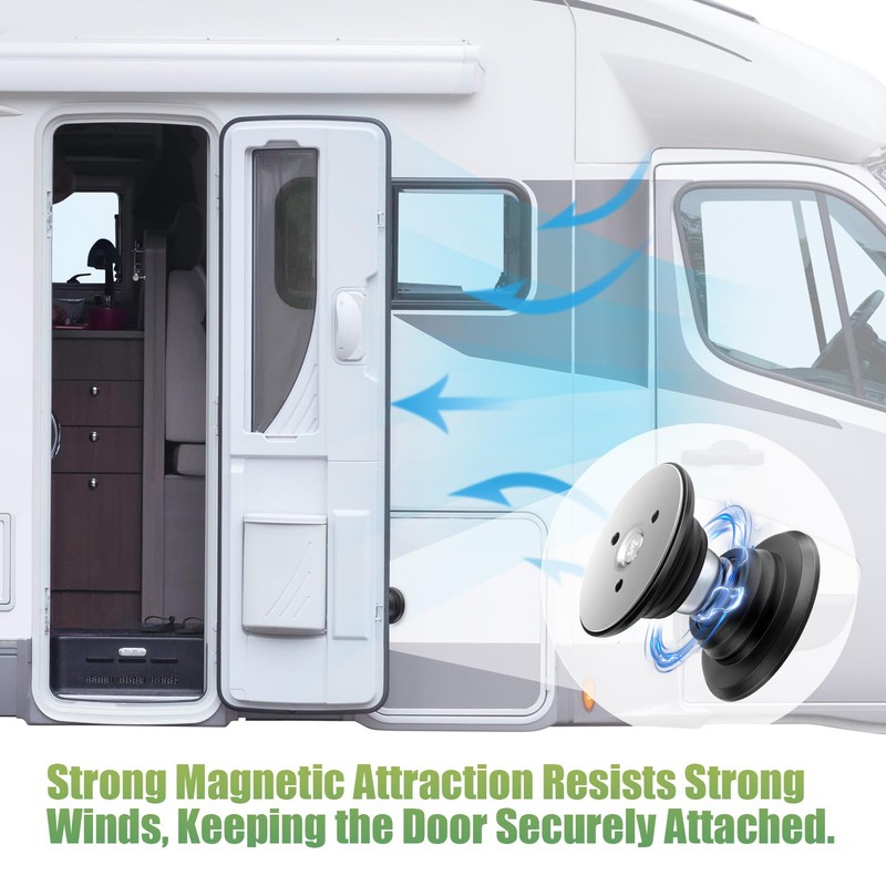 2 Pack RV Magnetic Door Catch, FlyCoco Powerful Magnetic Baggage