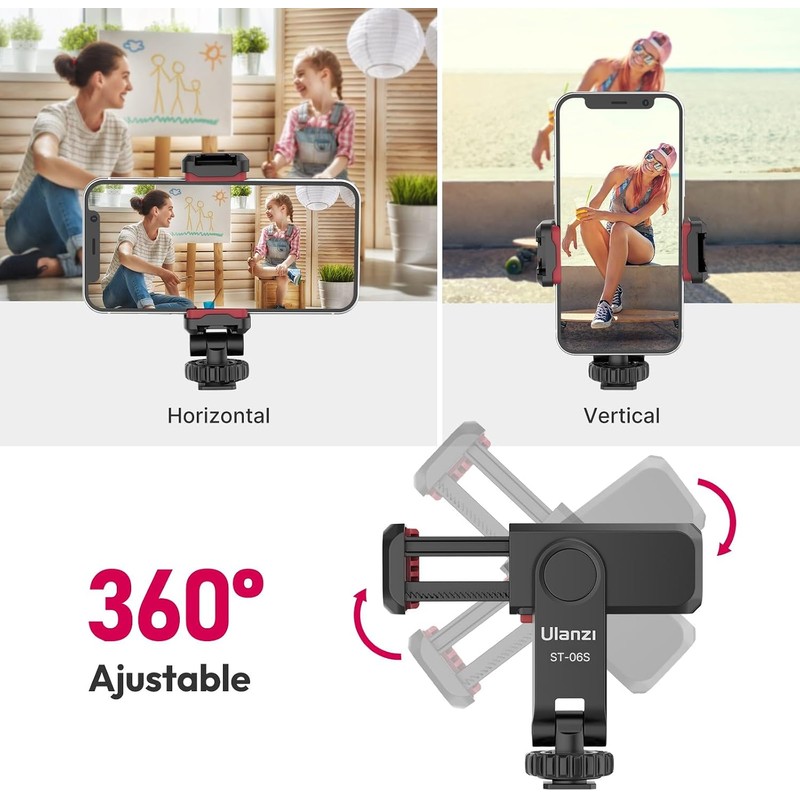 ULANZI ST-06S Adaptador Ajustable Soporte trípode Celular