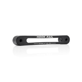 Hook Rail - 2/pk - Organize Your Tie-Down Straps (Ratchet, Cam Buckle, Bungee Cords, and More) A Low-Profile Wall-Mounted Cargo Strap Management Solution for Your Enclosed Trailer, Garage, or Home.
