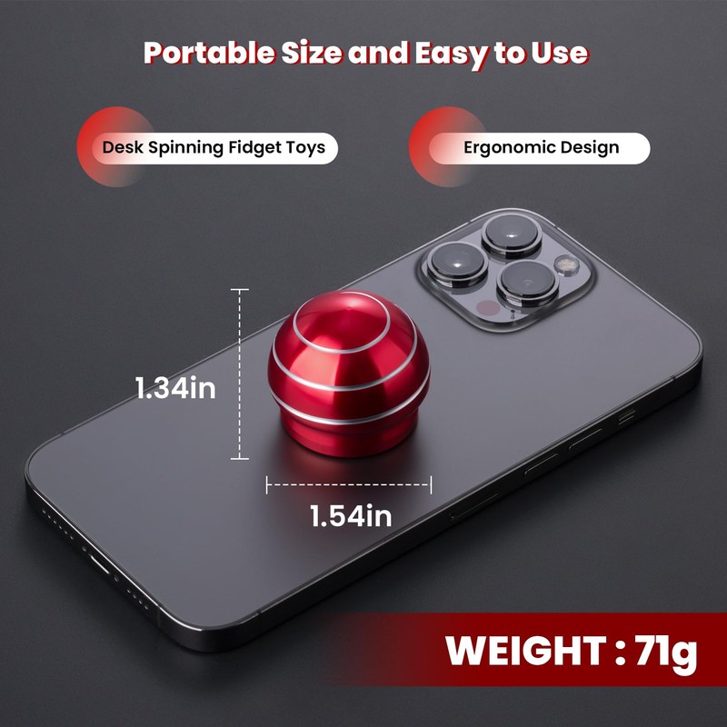 INOVASHON Hypnotic Desk Toy, Kinetic Stress Ball for Relief, Silent