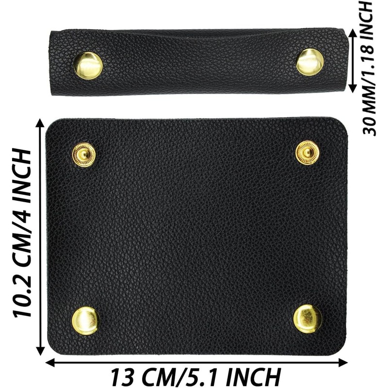 PU Leather Luggage Handle Wraps, Travel Bag Handle Cover, Wallet
