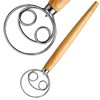 Danish Dough Whisk for Sourdough – 13" Stainless Steel Dutch
