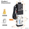 1/4" NPT Air Solenoid Valve 24V 2 Position 5 Way