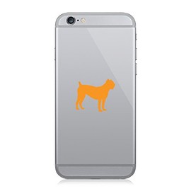RDW Pair of Cane Corso Cell Phone Stickers Mobile Dog Canine pet - Orange