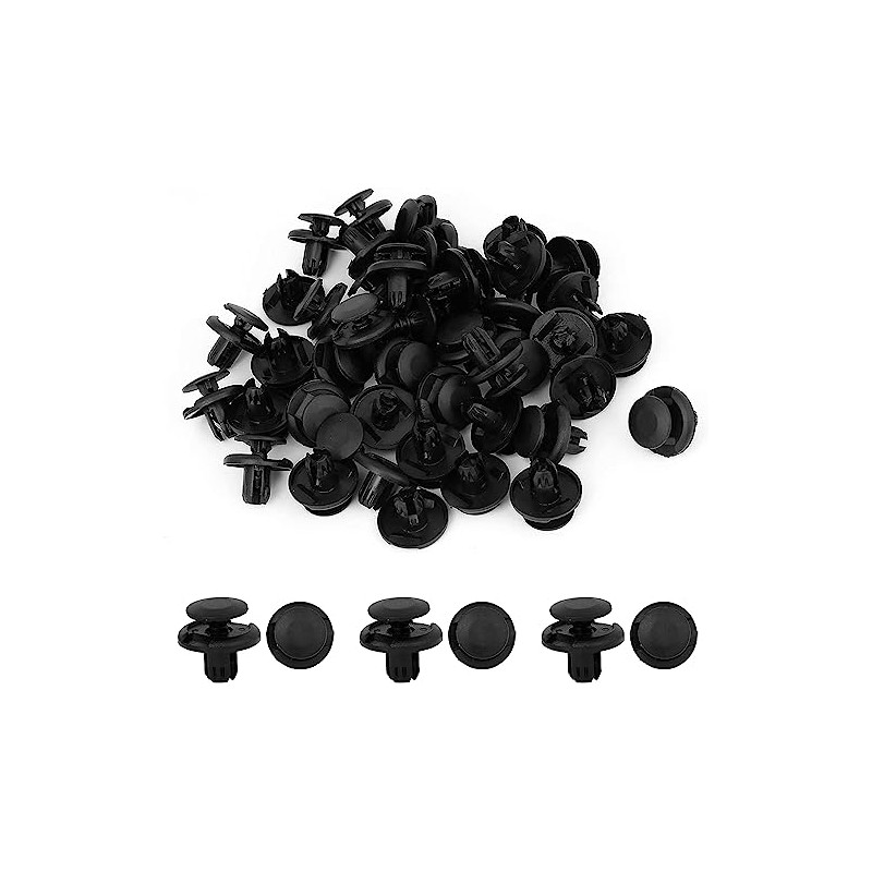100 Pcs Hole Retainer Clips Plastic Drive Rivets Flaps Bumper