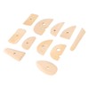 11pcs Pottery Trimming Tool Professional Wood Pottery Foot Shaper Tool