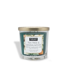 Tuscany Candle Tea Tree & Sandalwood Long-Lasting Scented Jar Candle, 14 oz