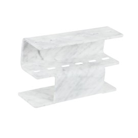 MERRYHAPY Acrylic Makeup Tweezers Holder Position Organizer for Eyelash Extensions Durable Marble Design for Beauty Salon Home Use Easy Access to Tools