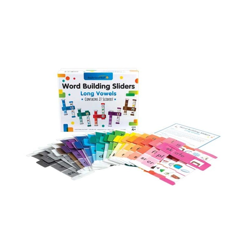 Really Good Stuff Word Building Sliders: Long Vowels