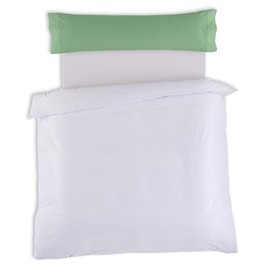 Funda de almohada, color verde albahaca. 45x110 cm