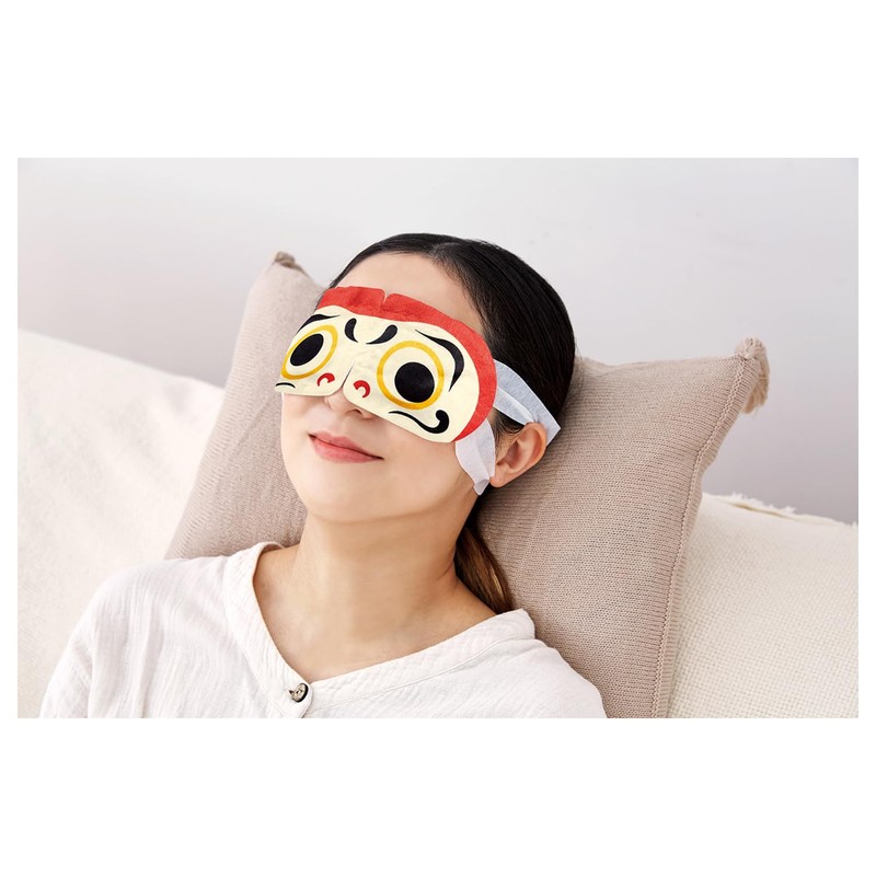 Gofukudo Hot Eye Mask, Daruma 3 Pieces, Cherry Scent
