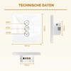 MOES 2.5D Roller Shutter Switch, Smart WiFi with Percentage Adjustment,