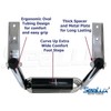 SeaLux Marine Ergonomic Oval Tubing 3-Step Drop Down Boarding Ladder