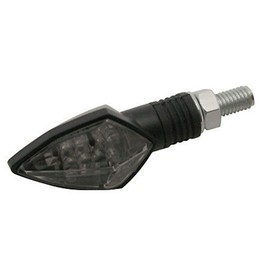 LED-winker light ROCK, black, smoke, pair, E-mark