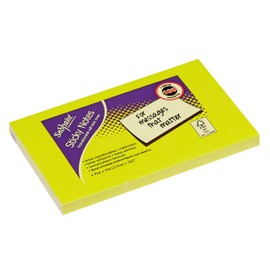 Snopake Sticky Notes - Neon/Assorted Colours (Pack of 6, 100 Sheets per Pad) 127 x 76 mm