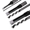 Square Hole Drill Bits for Wood,4pcs Woodworking Square Mortise Drill
