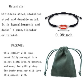 NC Vampire braided rope bracelet Vampire jewelry The Vampire TV Show Inspired Gift Vampire Fandom Gift Vampire Lover Gifts Birthday Gifts (Vampire braided B)