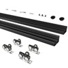 BarnBase 8FT/96(Double 4FT) Bypass Door Hardware, Aluminum Double-Closing Sliding Closet
