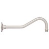 Naiture 12" Brass Contemporary Hook S-Style Shape Extension Shower Arm