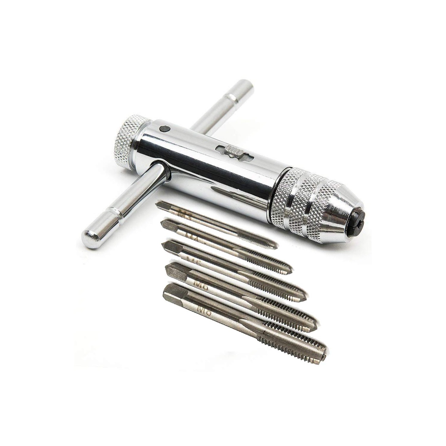 Deolven T-Handle Ratchet Tap Holder Wrench,Adjustable HSS T-Shaped/T ...