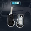 X AUTOHAUX 2 Buttons Key Fob Case Keyless Entry Remote