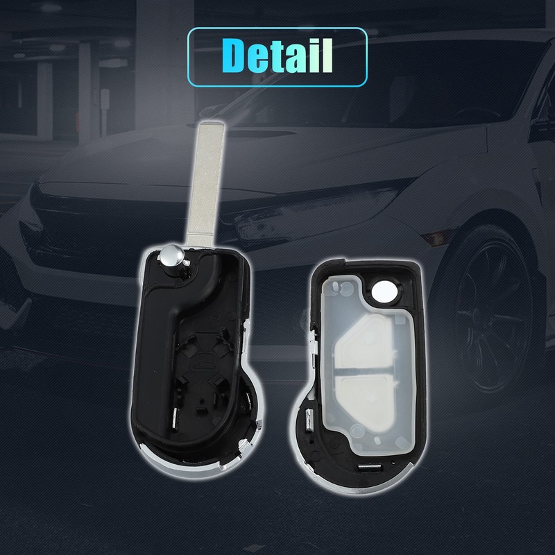 X AUTOHAUX 2 Buttons Key Fob Case Keyless Entry Remote