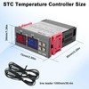 Adjustable Temperature Controller Switch, Binghe STC-3008 110-220V Digital Thermostat with