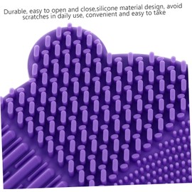 MAGICLULU 2 1 Almohadilla limpieza brochas maquillaje limpiador brochas maquillaje makeup brush cleaner liquid Alfombrilla fregadora cepillos 2 en 1 cosmético depurador cepillar