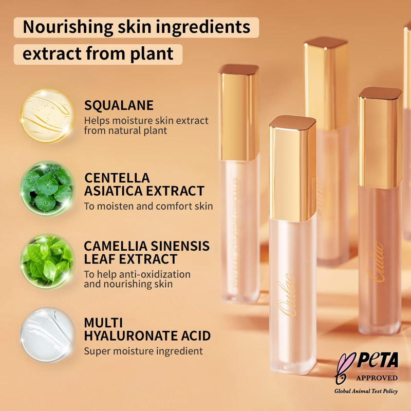 Oluac Concealer Concealer Dark Circles, Natural Matt, Sweat-Resistant, Waterproof, Durable,