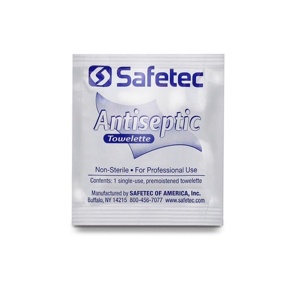 Safetec Antiseptic Wipe Towelette (Bulk - 2000 Towelettes per Case)