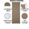100% Thermal Blackout Roller Blinds Plain Colored Fabric Trimmable UV-resistant