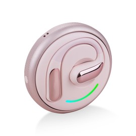 Tulbeys Open Ear Headphones, Real-Time Translation Earbuds with 134 Language Support, AI Translator Earbuds, Wireless Bluetooth 5.4, 3-in-1 AI Translator for Travel, Business & Learning(Pink)