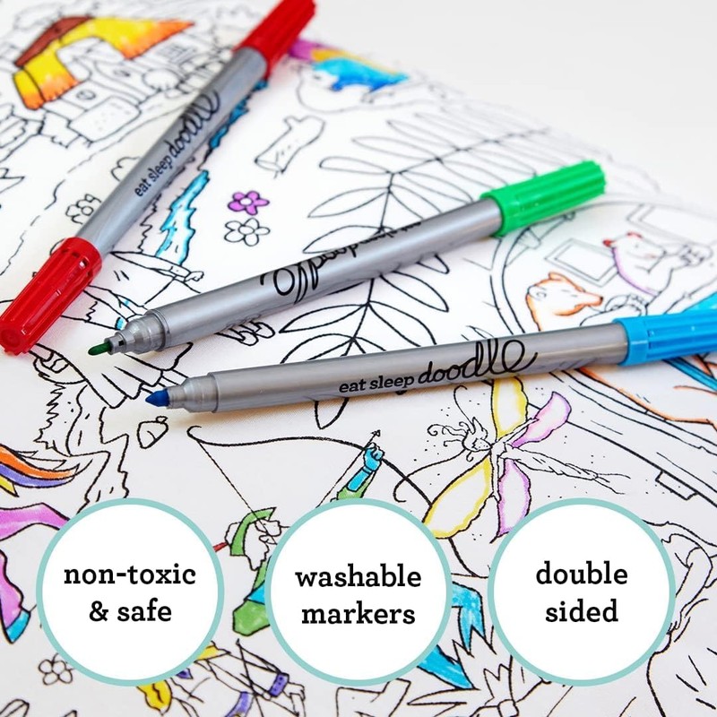 eatsleepdoodle Artist Set of 20 Original Doodle wash-Out Fabric pens