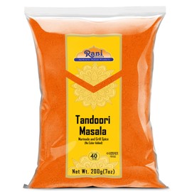 Rani Tandoori Masala (Natural, No Colors Added) Indian 11-Spice Blend 7oz (200g) ~ Salt Free | Vegan | Gluten Friendly | NON-GMO | Indian Origin