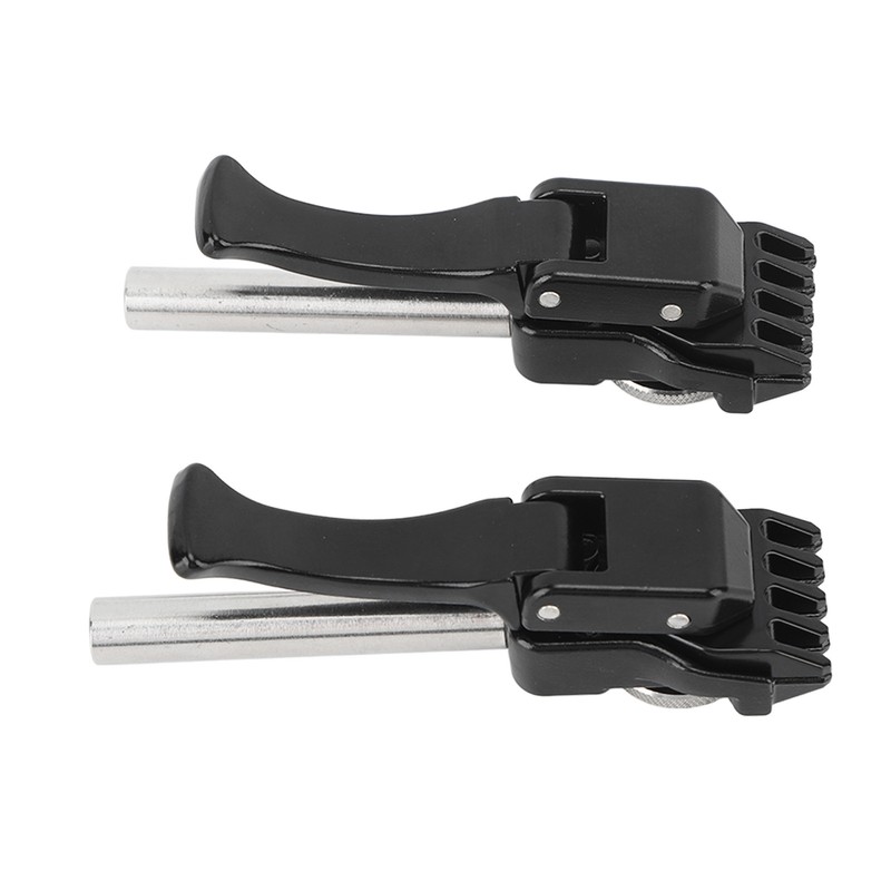 1Pair Black Badminton Stringing Clamp Tennis Flying Clamp Recket Starting