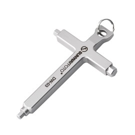 SUNWAY DW-03 Stainless Photography EDC Multi-Tool Hex Key Allen Wrench 4-in-1(2.5mm, 3mm, 4mm, Flat Head Screw Driver)