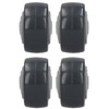 4Pcs Mute Wheel PU AntiWinding Furniture Trolley Directional Caster 2in