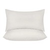 Covers & All Sunbrella Lumbar Pillows Set of 2 White,