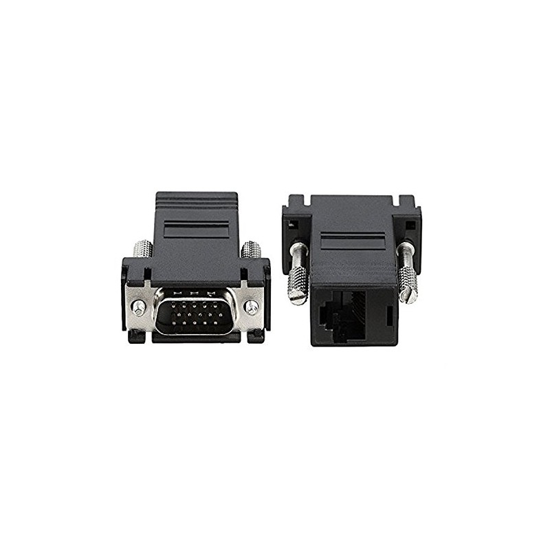 VIMVIP VGA RGB 15pin Male Extender To Lan Cat5 Cat5e