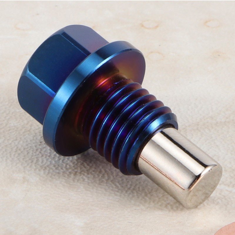 Aluminum Alloy Magnetic Oil Pan Sump Return Drain Plug Bung