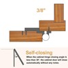 sourcing map 2 Pack Self Closing Cabinet Hinges, 3/8" Overlay