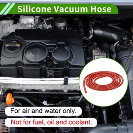 HOPESPANNER 5.5Ft 1/16" 2mm ID 2mm Thickness Silicone Vacuum Tubing Hose High Temperature Automotive Vacuum Line 1 Pcs