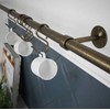 Forgeworks Stainless Steel Utensil Rail Kit, 100cm, Antique Brass