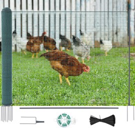 Non Electric Fence Netting, 40" x100' Portable Movable Livestock Nets Mesh for Chickens,Goats, Sheep, Dog, All-Purpose Fencing for Backyards, Homesteaders, Farms Ranches, and Gardens