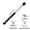 JinBoCheng 2PCS 100n/22lb Gas Struts,10 Inch Gas Spring Hinge,Gas Strut
