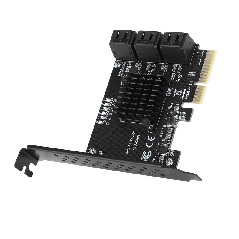 Expansion Card PCIE to 6Port SATA3.0 Hard Disk 6G PCIE3.0
