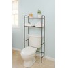 Home Basics 2 Tier Over The Toilet Bathroom Space Saver,