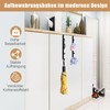 ZYNERY 6 x 5 Hooks Door Coat Rack, Stainless Steel,