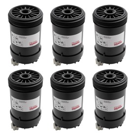 6 Pcs FS1098 Fuel Filter Water Separator With PCV Valve Fits For Cummins B6.7 ISB6.7/QSB6.7 ISL8.9 L9 Series Diesel Engines, Compatible With W100CFI W120CFI W130CFI Vehicles, Replace#5319680 5308722